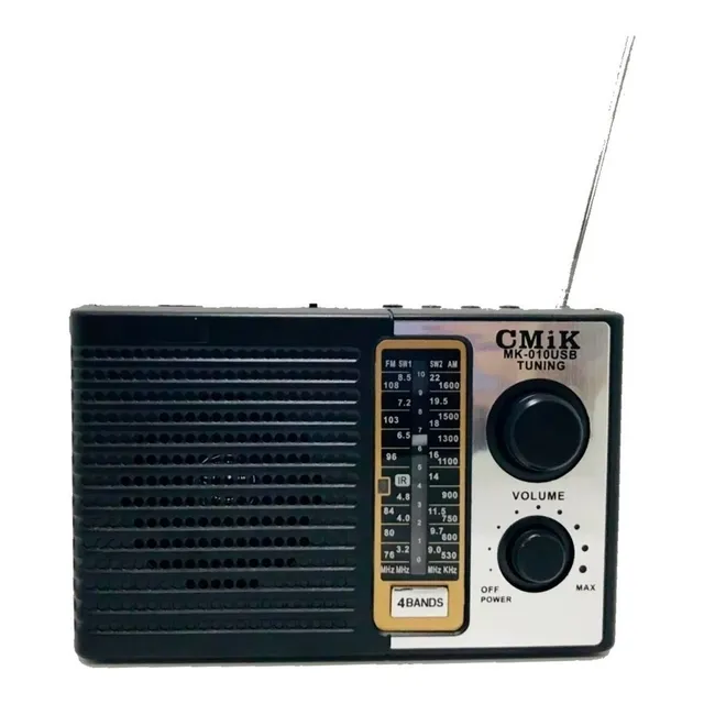 Radio 4 Bandas Am Fm Sw1 Sw2 Usb Mp3 Y Control Remoto 