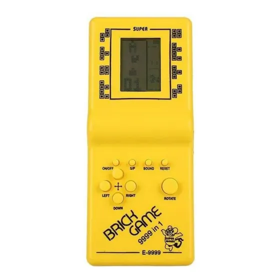 Consola Brick Game 9999 In 1 Juego Retro Nostálgico + 2pilas
