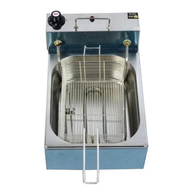 Fritadeira Elétrica 5litros Gomes Inox Em Aço Inoxidável 220V