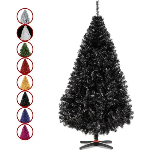 Arbol Pino Colores Navidad Artificial Naviplastic 220cm Color Negro