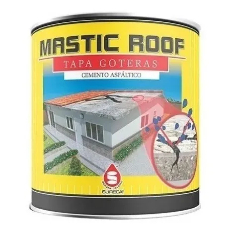 Cemento Asfáltico Tapa Goteras Mastic Roof 1/4 Galón