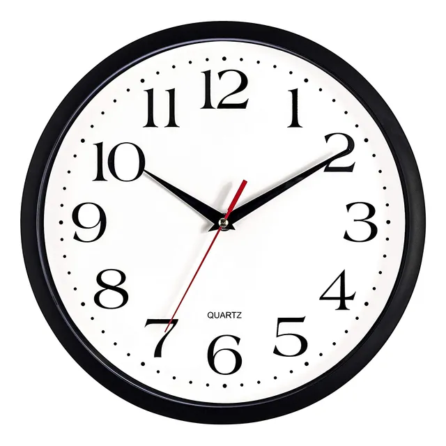 Producto Maravilloso Reloj Pared Negro Silencioso Tictac 10 