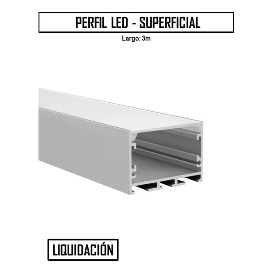 Perfil Led - Superficial (3m)