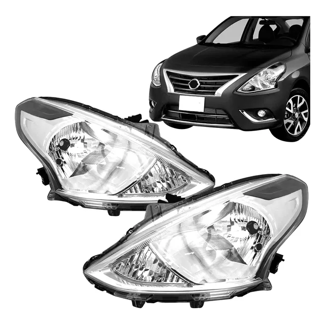 Farol Versa 2015 2016 2017 2018 2019 Foco Simples Cromado
