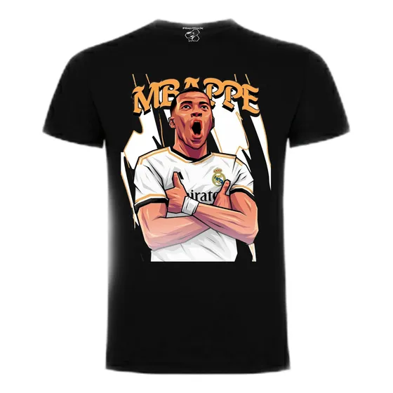 Mbappe Camiseta Niños Polera Real Madrid Premium Dtf