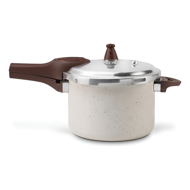 Brinox Pressure Panela De Pressão Revestimento Cerâmica Indução 4,2l Cor Vanilla