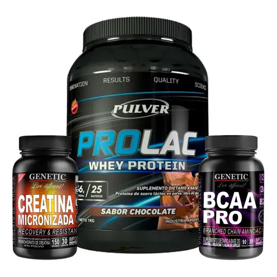 Prolac Proteía Bcaa Creatina Micronizada 100% Pura Genetic