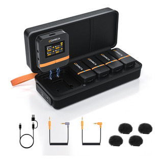 Kit De Sistema De Micrófono Inalámbrico Comica Vimo Q Negro Kit De Sistema De Micrófono Inalámbrico Comica Vimo Q Negro