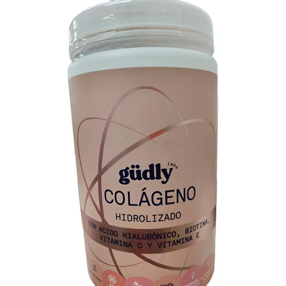 Colágeno Hidrolizado Gudly + Ácido Hialurónico Biotina 500gr