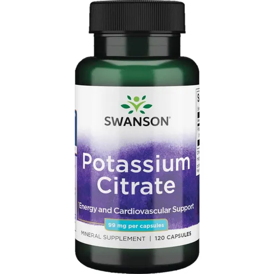 Citrato De Potasio 99mg De 120 Capsulas Swanson