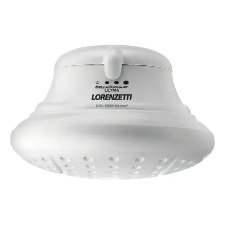 Chuveiro Lorenzetti Bella Ducha 4t Ultra Para Parede Branco 220v 6.8 Kw