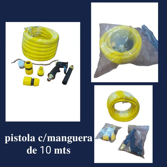 Pistola Con Manguera De 10 Metros.