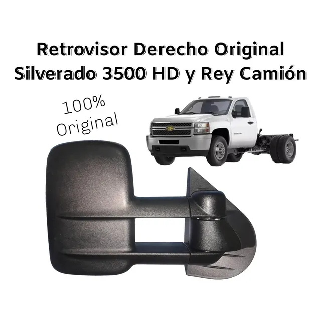 Retrovisor Derecho Original Silverado 3500 Hd Rey Camion