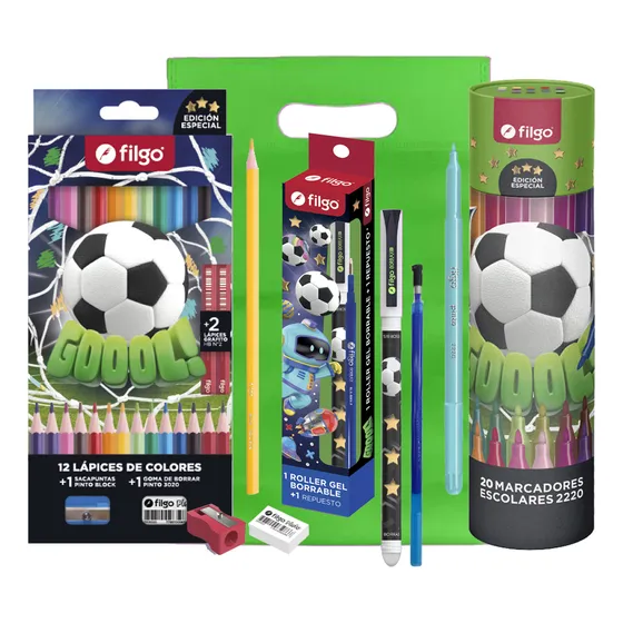 Kit Filgo Fantasía Lapices + Marcadores + Boligrafo Borrable