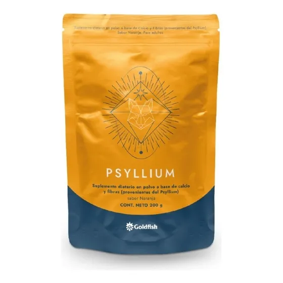 Psyllium En Polvo | Calcio + Fibra | Sabor Naranja | 200g