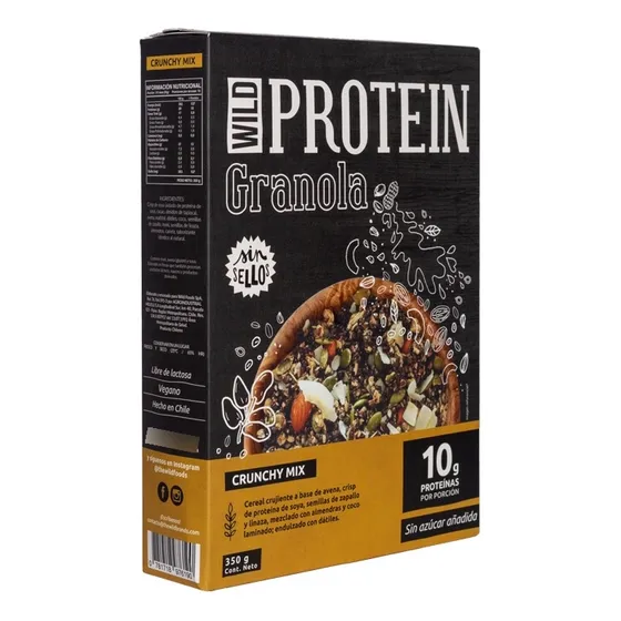 Cereal Vegano Y Proteico Granola Mix Crujiente Wild Foods 