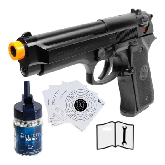 Marcadora Airsoft Beretta 92fs Spring Airsoft 6mm Bbs Xtre C