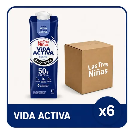 Pack X6 Leches Proteína 6l Las Tres Niñas
