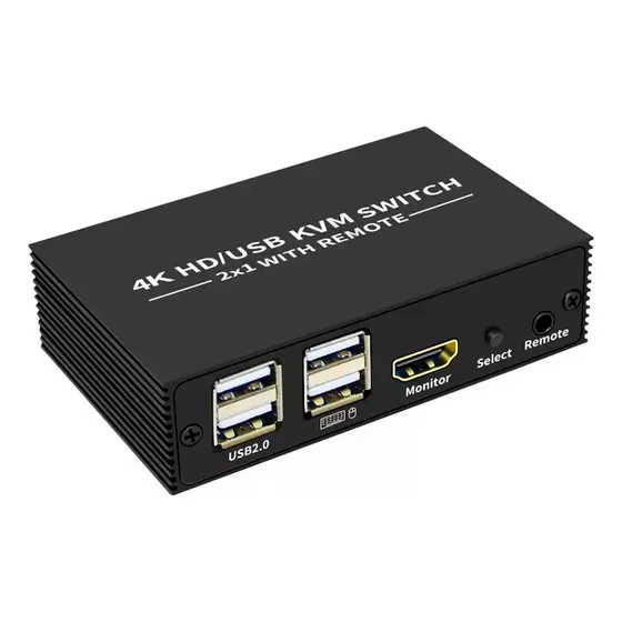 Switch Chaveador E Seletor Usb Kvm Hdmi 2 Portas Mouse/tecla