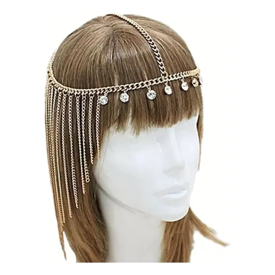 Diadema Cintillo Tocado Cleopatra Egipcio Disfraz Fiestas  Dorado