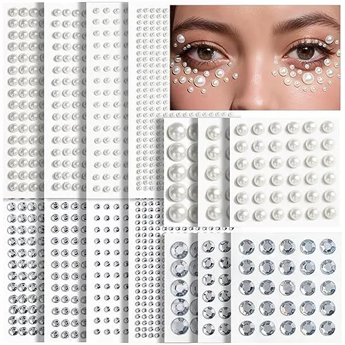 2032 Pcs Gemas De Pelo Y Gemas De Cara Teenitor Gemas Gs2g1