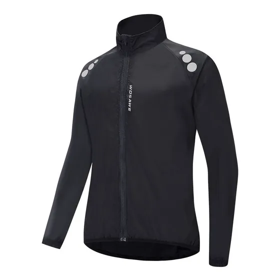 Wosawe® Casaca Cortaviento Reflectiva Ciclismo