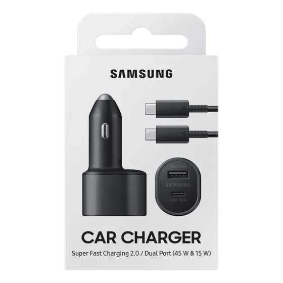 Samsung Cargador D Auto 45watts Para Galaxy A73 A23 A03s 