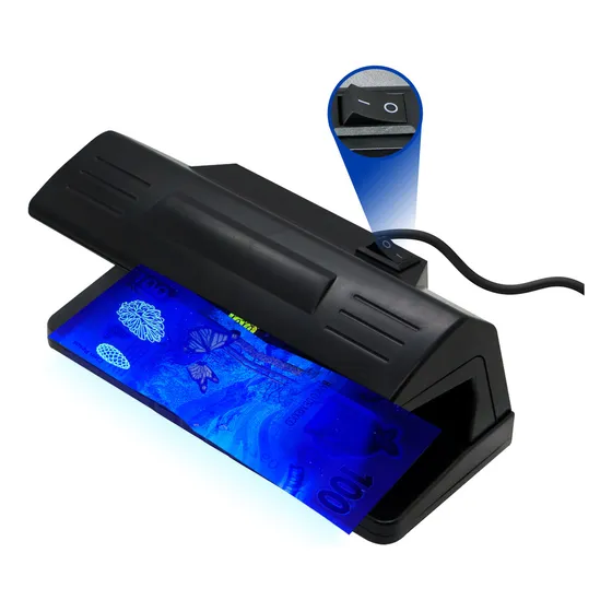 Lámpara Luz Uv Detectora Slim Company De Billetes Falsos Tarjetas Dinero Identificaciones