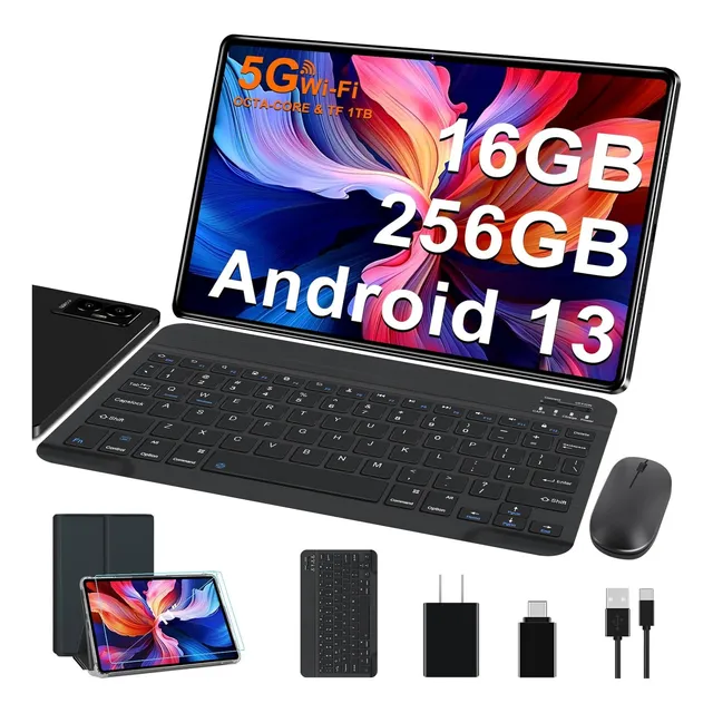 Tablet 11 Android 13 5g 8600mah 16+256gb 8core Teclado Ratón