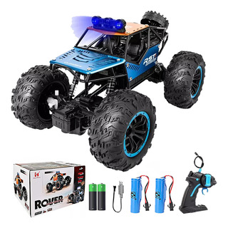 1:18 Aleación Carros De Juguete Led Coche Todo Terreno Coche De Juguete Para Niños 2 Baterías + 1 Par De Baterías De Control Remoto Color Azul Cnzling Zling 1:18 Aleación Carros De Juguete Led Coche Todo Terreno Coche De Juguete Para Niños 2 Baterías + 1 Par De Baterías De Control Remoto Color Azul Cnzling Zling