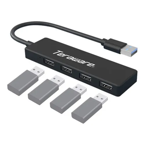 Hub Teraware Usb 4 Puertos, 3 X Usb 2.0, 1 X Udb 3.0