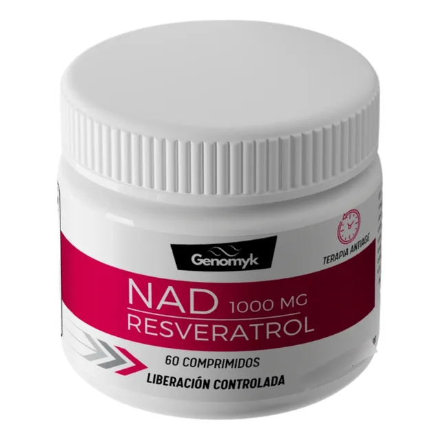 Nad + Resveratrol  1000 Mg  X 60 Un.