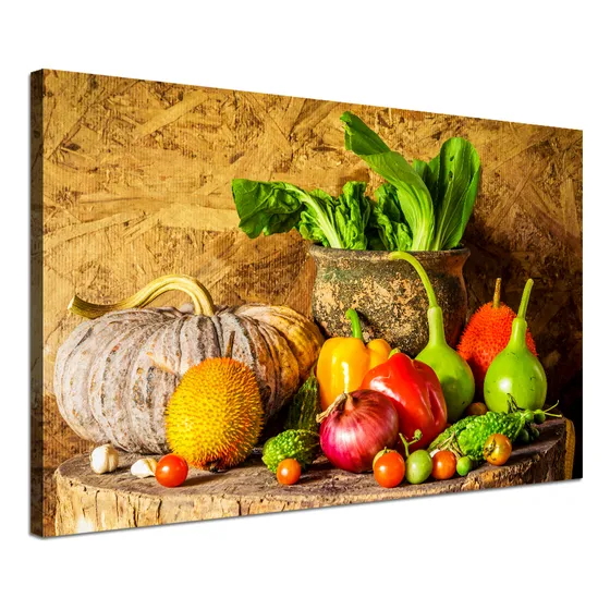 Cuadro Decorativo De Bodegón De Frutas Moderno Para Cocina