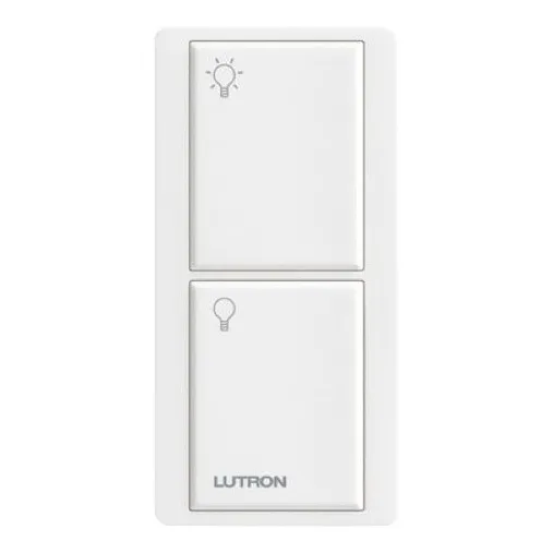 Control Remoto Lutron Pj-2b-gwh-io1 De 2 Botones Blanco