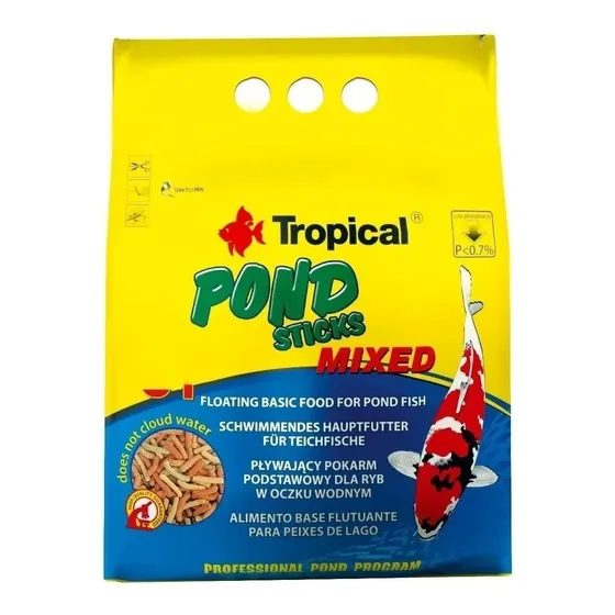 Tropical Ponds Sticks. Ração Para Peixes De Lagos E Fontes.
