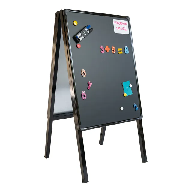 Pizarra Negra Doble Lado En A 80x60cm Restaurantes Cafetería