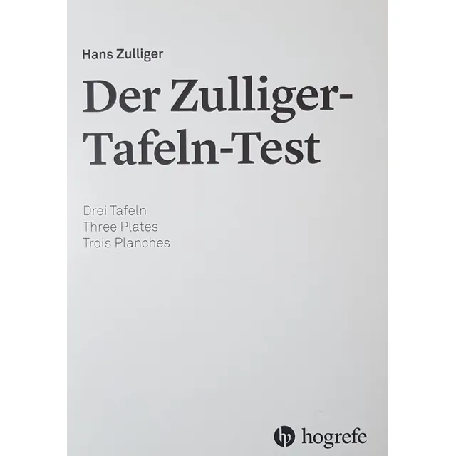 Zulliger Test Set 3 Laminas Original  