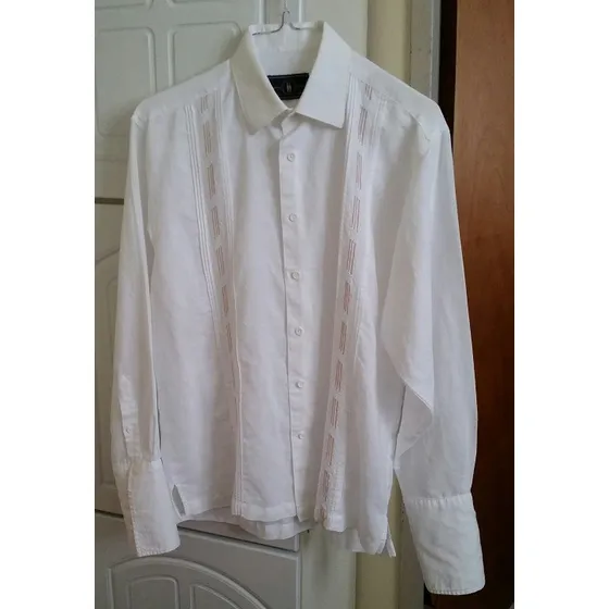 Camisa Blanca 100 % Lino Talla M Marca Regatta