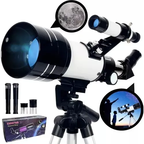 Telescopio Astronómico Monocular F30070m Ver La Luna Cuerpos
