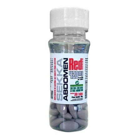 Suplemento em  comprimidos Red Series  Sekka Abdomen cafeína em pote de 30g 30 un