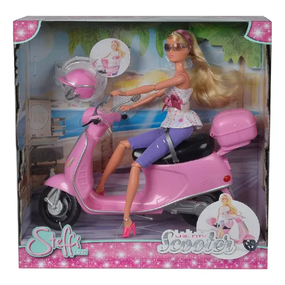 Muñeca Steffi Love Con Motoneta Y Casco