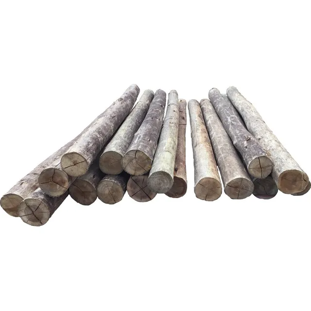 Postes Curados De 12/15cm 2,50mt De Eucalipto Maderas