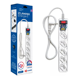 Filtro De Linha Dps Clamper 5 Tomadas 1m Transparente 021516 Filtro De Linha Dps Clamper 5 Tomadas 1m Transparente 021516