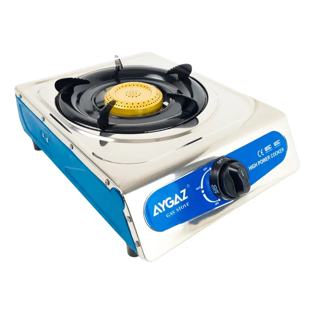 Anafe Simple Gas 1 Hornalla Encendido Eléctrico Aygaz Af7001