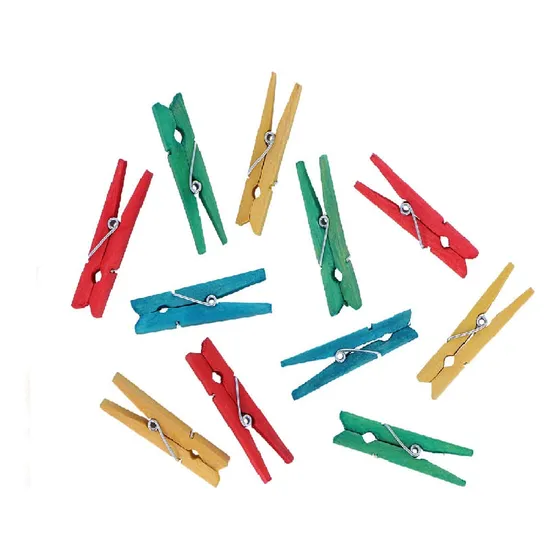 Pinzas Madera Micro Colores Medianas Pqtx20un Celina