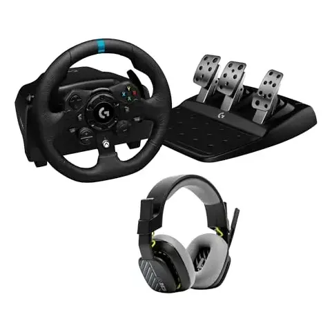 Pacote Logitech G923 Wheel+astro A10 - Realismo Total