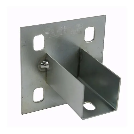 Sapata Externa 4 Furos Para Perfilado 38x38 #18/22- 20 Peças