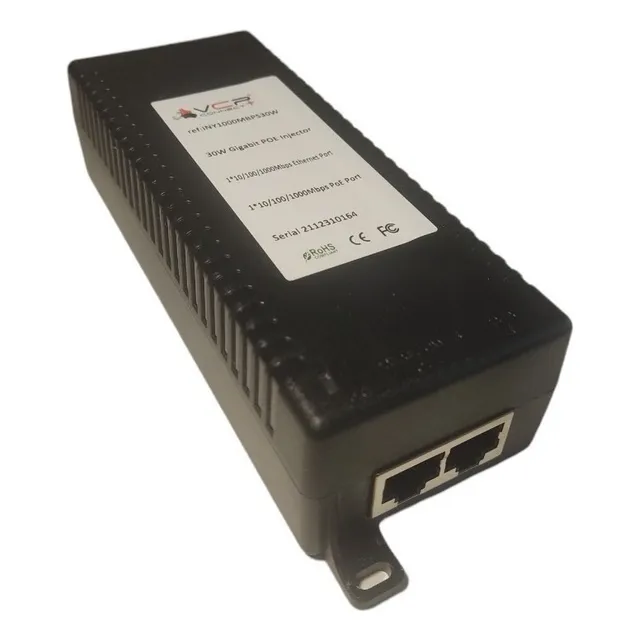 Inyector PoE Vcp INY1000MBPS30W 100-240 V 30W