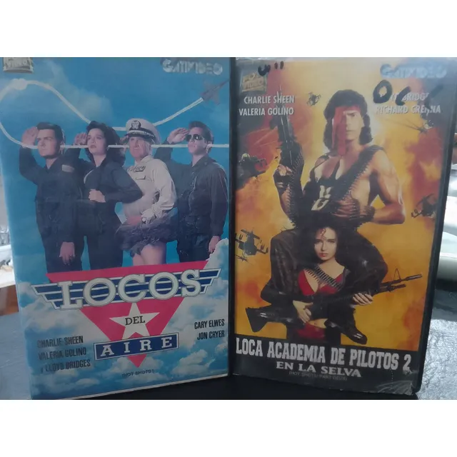 Locos Del Aire-hot Shots-jim Abrahams-original-vhs-1991