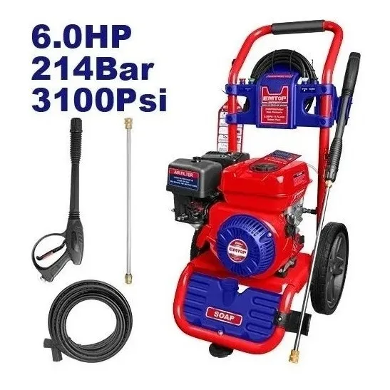 Hidrojet 3100psi Motor Gasolina 6hp Lavadora Industrial
